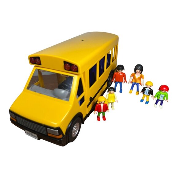 Playmobil School Bus and 6 Playmobil Action Figures with Lights - Picture 6 of 12
